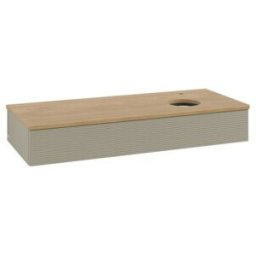 V&B; Meuble sous lavabo avec structure de façade, éclairage Antao 120x19x50cm, Hl, WBP hon. Oa, st G m Lac ; Villeroy & Boch (L12151HK)