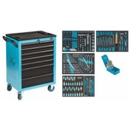 HAZET Servante d'atelier Servante d'atelier 178 N-7 avec 204 outils 178N-7/204 (178N-7/204)