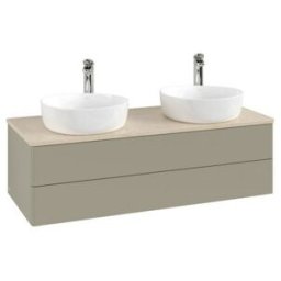 V&B; Meuble sous lavabo sans structure de façade, éclairage Antao 120x36x50cm, H I P, WBP botti., st Gr m Lac ; Villeroy & Boch (L24053HK)
