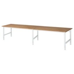 Rau Table de travail Tom réglable en hauteur, L4000xP1000xH760-1080mm, plateau B-25mm (06-625B10-40.12)