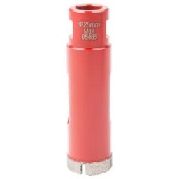 Couronne de perçage pour carrelage STIER M14, diamètre 25 mm, meuleuse d'angle, sans amorce de perçage, pour céramique, dalles, grès cérame, granit (903179)