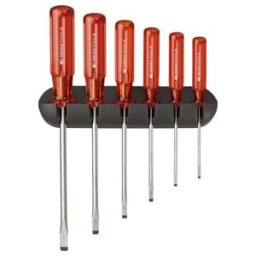 PB Swiss Tools Set de tournevis 6 pièces fente dans support mural Classic (PB 240)