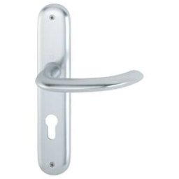 Hoppe set de plaques longues Mar.1138/273P Alu.F1 PZ 72mm DIN L/R (2784857)