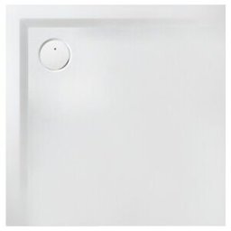 Hoesch Bac à douche en minéral Muna Solique 100x100x3 cm, gris pierre, antidérapant (4159.730)