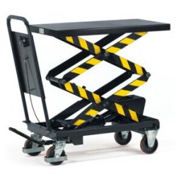 fetra Table élévatrice 6837 - charge max. 500kg Pneus polyuréthane (6837)