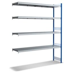 Bito Grand Rayonnage Ensemble de rayonnages supplémentaires / 350kg 2499x2016x524 Tablette 4 niveaux RAL5010 (C1256-0082)