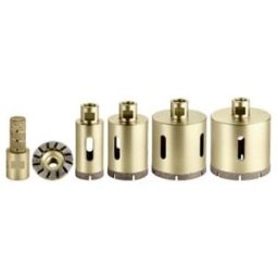 Set de couronnes diamantées pour carrelage « Dry », 6 pièces, M 14 (628320000) ; Metabo (628320000)