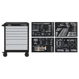 Servantes d'atelier Kraftwerk BASIC LINE LT 700, 7 tiroirs, 337 pcs. (102.107.203)