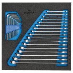 Module à outils 1500 CT2-7 l.315xP.310mm 25 pces plastique ABS p. servante Gedor ; Gedore (2308878)