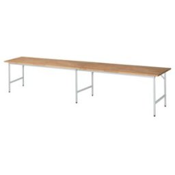 Rau Table de travail Jerry réglable en hauteur, L4000xP800xH800-850mm, plateau B-25mm (06-500B80-40.12)