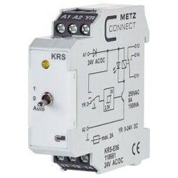 BTR NETCOM Module d’interface 1W avec panneau de commande manuel KRS-E06 24ACDC Auto ; Metz Connect (110661)