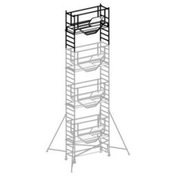 Échafaudage roulant ADVANCED SAFE-T avec stabilisateurs, module 4 Hymer (707519)