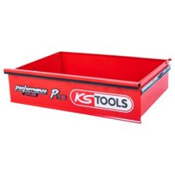 Tiroir avec logo et guidage à billes pour servante d’atelier P15, 568x398x145 mm KS Tools (873.1008-R002P)