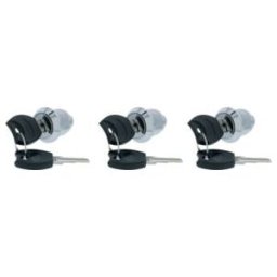 Set de serrures de rechange 3 serrures + 6 clés pour servante d’atelier et établi roulant ; E/D/E