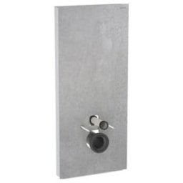 Geberit Module WC mural Monolith H 114 cm, béton gris, côté aluminium (131031JV5)
