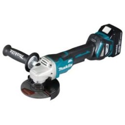 Meuleuse d'angle sans fil Makita 18 V / 5,0 Ah, 2 batteries + chargeur dans le MAKPAC DGA515RTJ (DGA515RTJ)