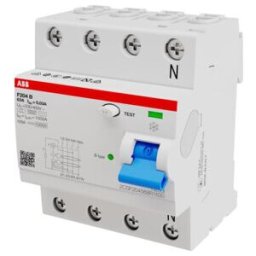 ABB Stotz S&J; Disjoncteur différentiel type B 4P 63A, 30mA, 3kA, 4 modules F204B-63/0,03-4TE (2CSF204568R1630)