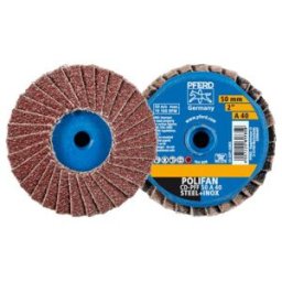 Disque à surfacer à lamelles COMBIDISC®-Mini-POLIFAN® D. 50 mm granul. 40 19100 ; PFERD (42719104)
