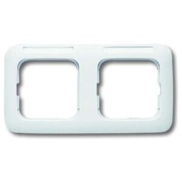 Busch-Jaeger Cadre 2-fach blanc, niveau, visible 1732 NS-214 (2CKA001754A2171)
