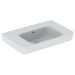 Geberit Lavabo Renova Plan 75x48 cm, sans robinet, avec trop-plein, tablette, blanc (501696001)