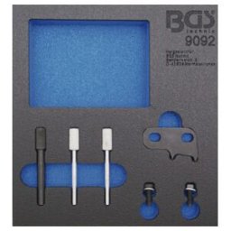BGS Insert de servante d'atelier 1/6 : Coffret de calage pour MINI, Citroën, Peugeot 1.6 diesel ; BGS technic (9092)