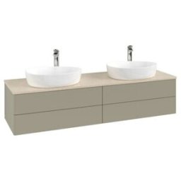 V&B; Meuble sous lavabo sans structure de façade, éclairage Antao 160x50cm, HL, WBP botti., st. Gr m Lac ; Villeroy & Boch (L28053HK)