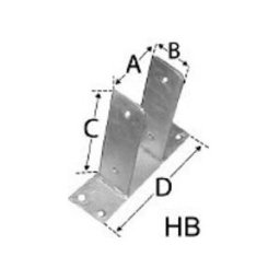 hadra HB-Poteau support tzn 91 CE (4053569231329.)