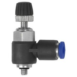 Riegler Clapet anti-retour mini « Série Bleue », régulateur d'air évacuation, M3a, Ø3mm (283.003-3)