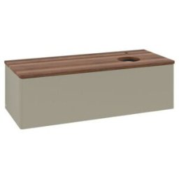 V&B; Meuble sous lavabo sans structure de façade, éclairage Antao 120x36x50cm, HL, WBP w wal, st. Gr m Lac ; Villeroy & Boch (L34052HK)