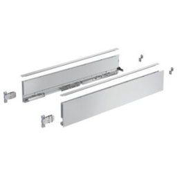 AvanTech YOU Kit de profil de côté de tiroir, hauteur 101 mm x NL 270 mm, argent, à gauche et à droite ; Hettich (9255244)