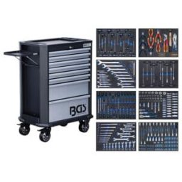 BGS Servante d’atelier, 8 tiroirs, avec 299 outils ; BGS technic (4007)