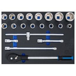 BGS technic BGS Insert de servante d’atelier 3/3 : Jeu de douilles 20 mm (3/4