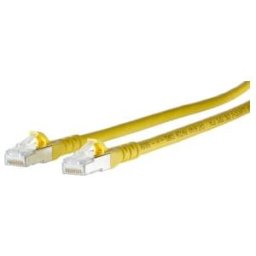 BTR NETCOM Câble de raccordement S/FTP jaune 5,0 m Cat.6A 1308455077-E ; Metz Connect (1308455077-E)