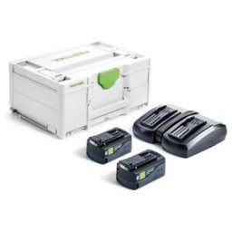 Festool Set d’énergie SYS 18V 2xHP5,0 TCL6DUO (578679)