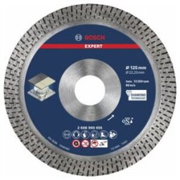 Disques de coupe BOSCH Expert Hard Ceramic diamantés, 125 x 22,23 x 1,4 x 10 mm (2608900655)