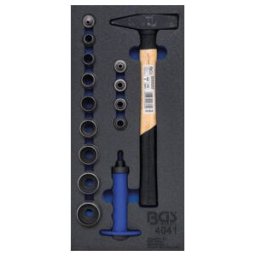 Insert de servante d'atelier 1/3 : Jeu de pointeaux, marteau 15 pièces BGS ; BGS technic (4041)