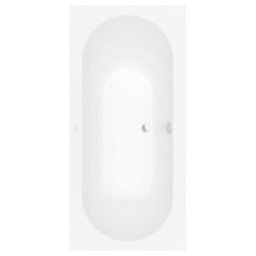 V&B; Baignoire rectangulaire Oberon 190x90 cm, vidage central, blanc pierre ; Villeroy & Boch (UBQ199OBE2V-RW)
