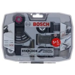 Kit BOSCH Starlock pour électriciens et poseurs de cloisons sèches, 5+1 pièces (2608664622)