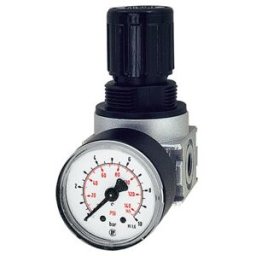 Riegler Régulateur de pression »multifix-mini« avec manomètre, BG 0, G 1/8, 0,1 - 3 bar (R 05-3)