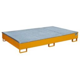 Bauer Südlohn Bac à étagère avec insert PE RW-GR 2200-2 PE, peint, orange jaune (4518-63-0000-2000)