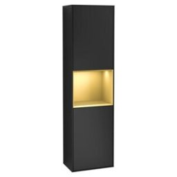 V&B; Armoire haute Éclairage mural Finion 41,8x151,6cm, g, Or rg m Laq, bleu m Laq ; Villeroy & Boch (G460HFPD)