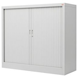 Armoire à rideaux STIER Basic avec 3 tablettes 1400x1000x450 mm, gris clair (904418)