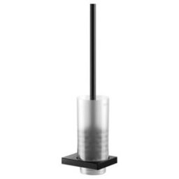 Keuco Brosse WC Edition 11 murale, insert cristal mat, noir mat (11164379000)