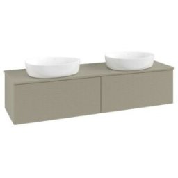 V&B; Meuble sous lavabo avec structure de façade - Éclairage Antao 160x50cm, couleur WBP Lac, st. Gr m Lac ; Villeroy & Boch (L39110HK)