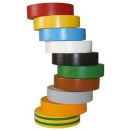 HellermannTyton Set de rubans isolants PVC 10 couleurs différentes HTAPE-FLEX 15 Mix (710-00146)