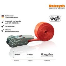 Sangle d'arrimage Dolezych avec mini-cliquet 4m (16250700)
