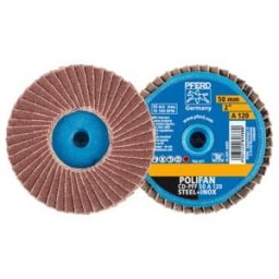 Disque à surfacer à lamelles COMBIDISC®-Mini-POLIFAN® D. 50 mm granul. 120 19100 ; PFERD (42719112)