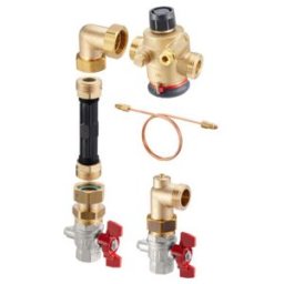 Oventrop Kit de raccordement compteur de chaleur Multidis SF avec QDP, DN 20, débit 1,350 l/h, angle, KH DN 25 (1404886)