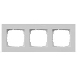 Gira Cadre de recouvrement 3-f. plat, gris 0213375 (0213375)