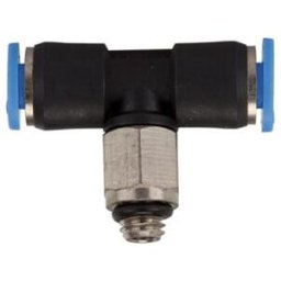 Riegler Raccord à visser en T « Série bleue » mini, rotatif, M3, 131.003-4M (131.003-4M)
